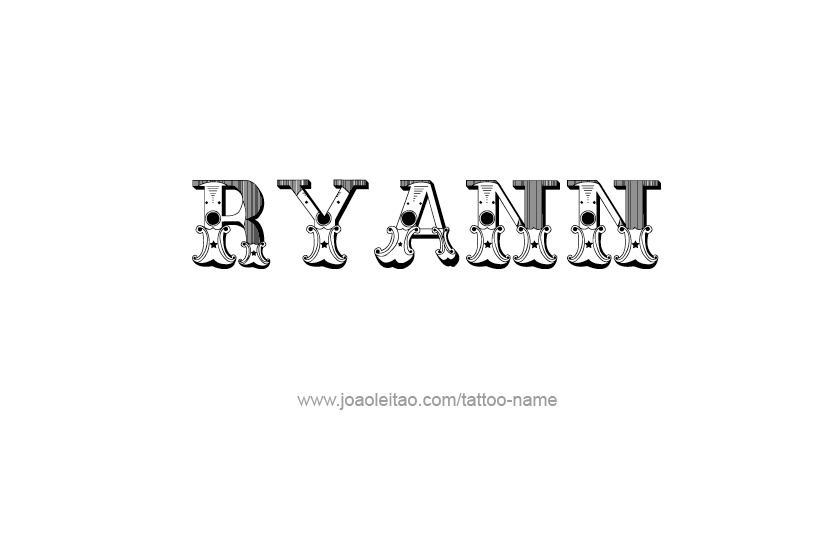 Tattoo Design Name Ryann  