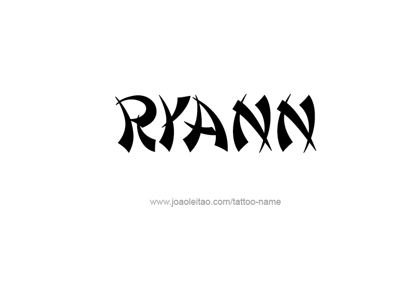 Tattoo Design Name Ryann