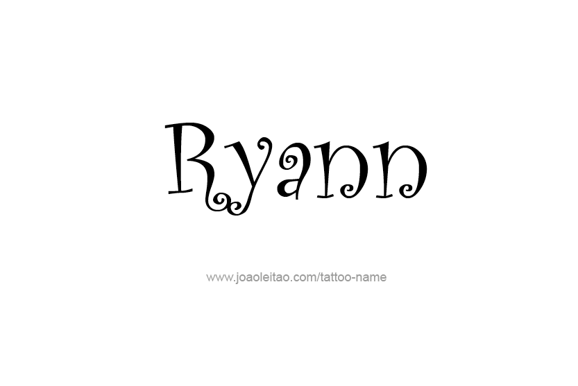 Tattoo Design Name Ryann  