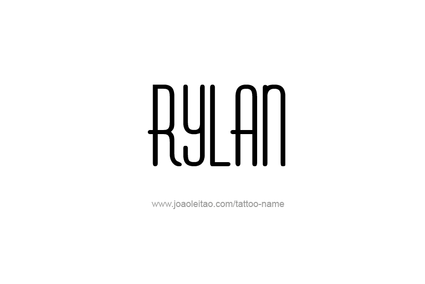 Tattoo Design Name Rylan  