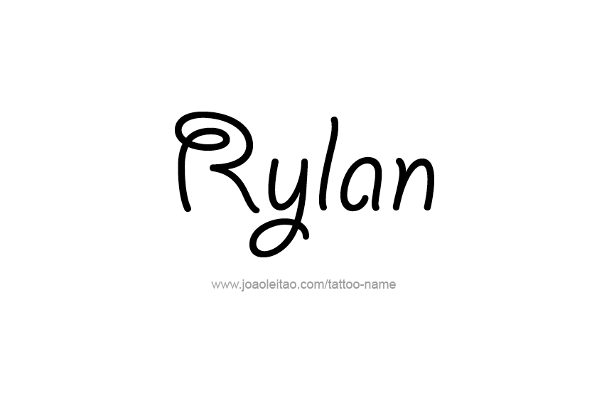 Rylan Name Tattoo Designs