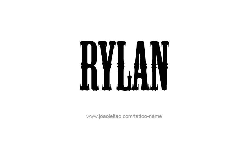 Tattoo Design Name Rylan  