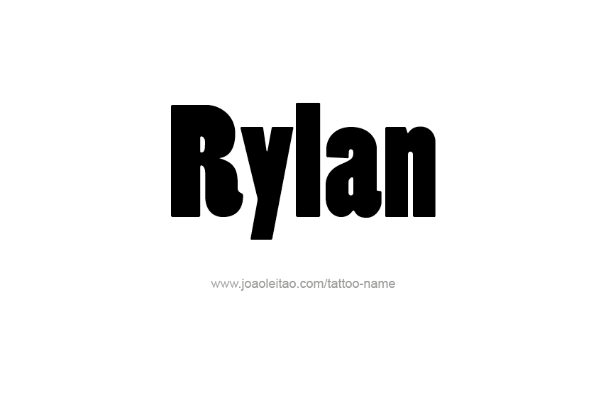 Tattoo Design Name Rylan  