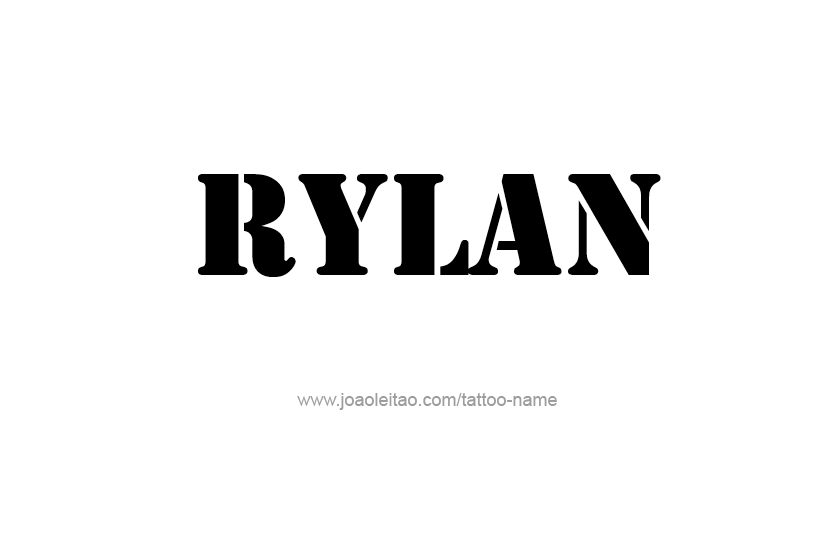 Tattoo Design Name Rylan  