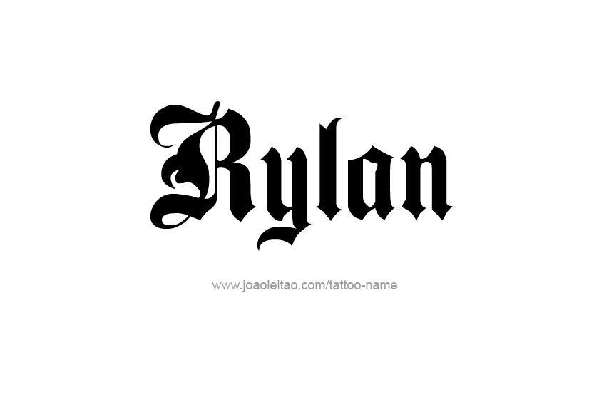 Tattoo Design Name Rylan  