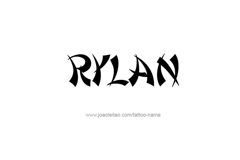 Tattoo Design Name Rylan