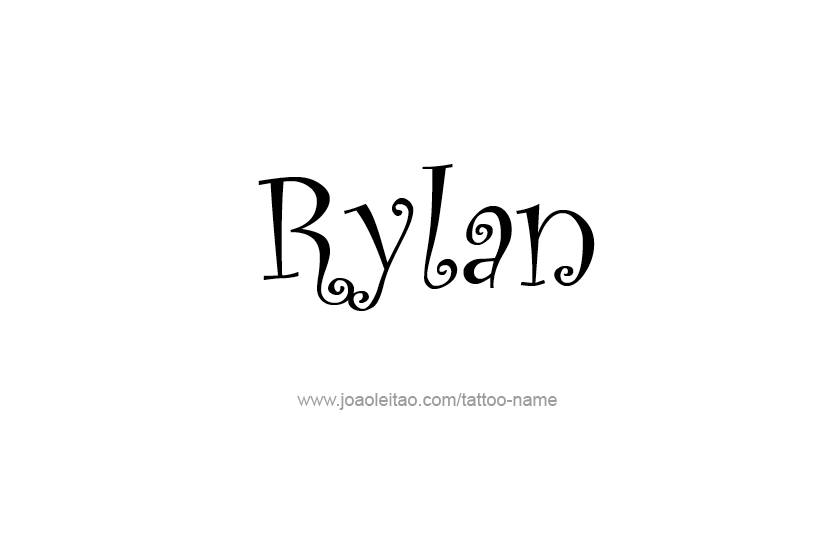 Tattoo Design Name Rylan  