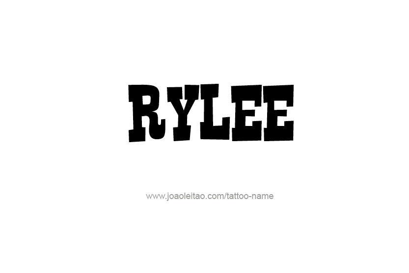 Tattoo Design Name Rylee  