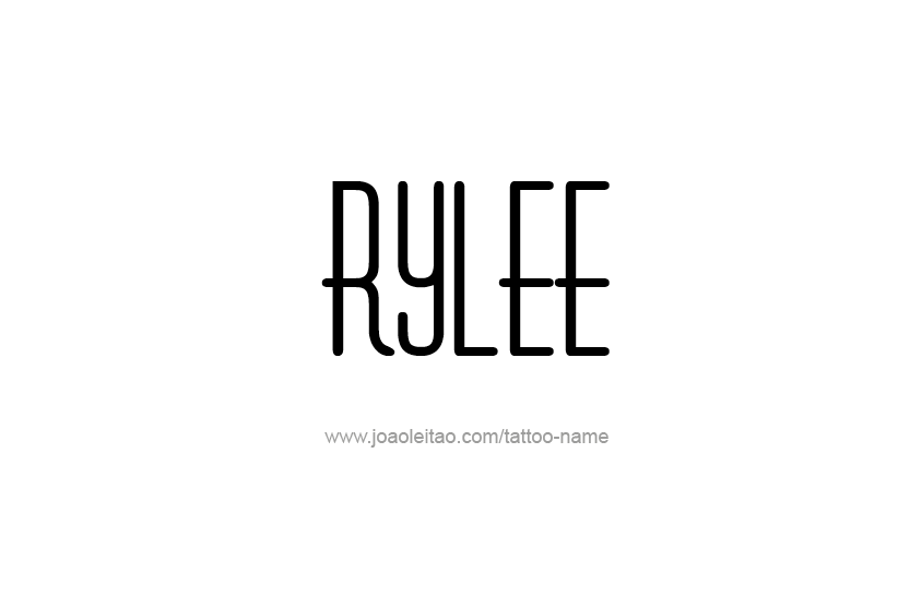 Tattoo Design Name Rylee  