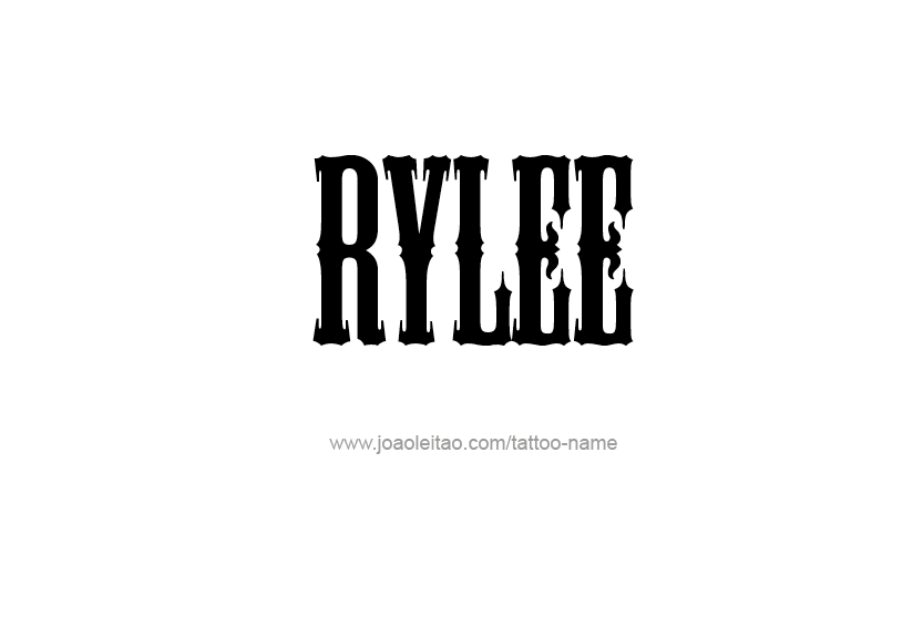 Tattoo Design Name Rylee  