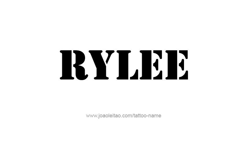 Tattoo Design Name Rylee  