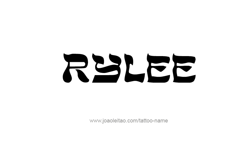 Tattoo Design Name Rylee  