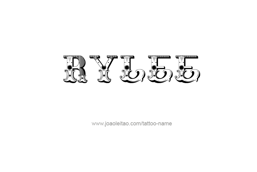 Tattoo Design Name Rylee  