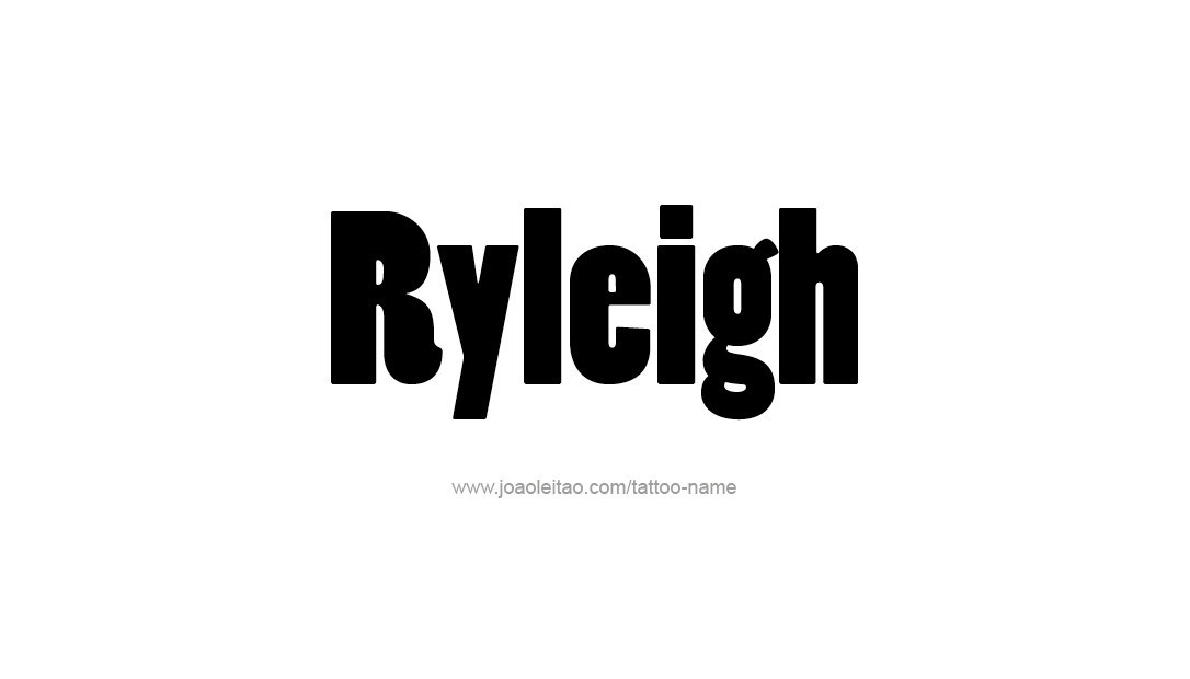 Tattoo Design Name Ryleigh  