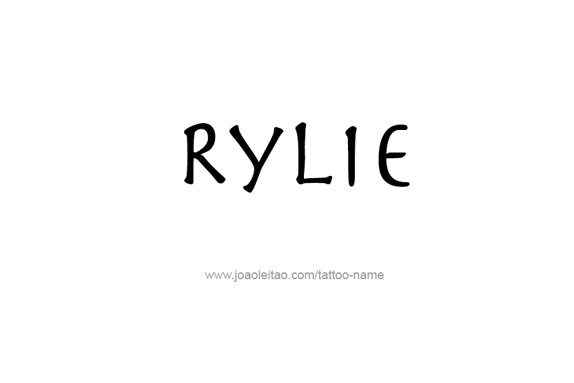 Tattoo Design Name Rylie  