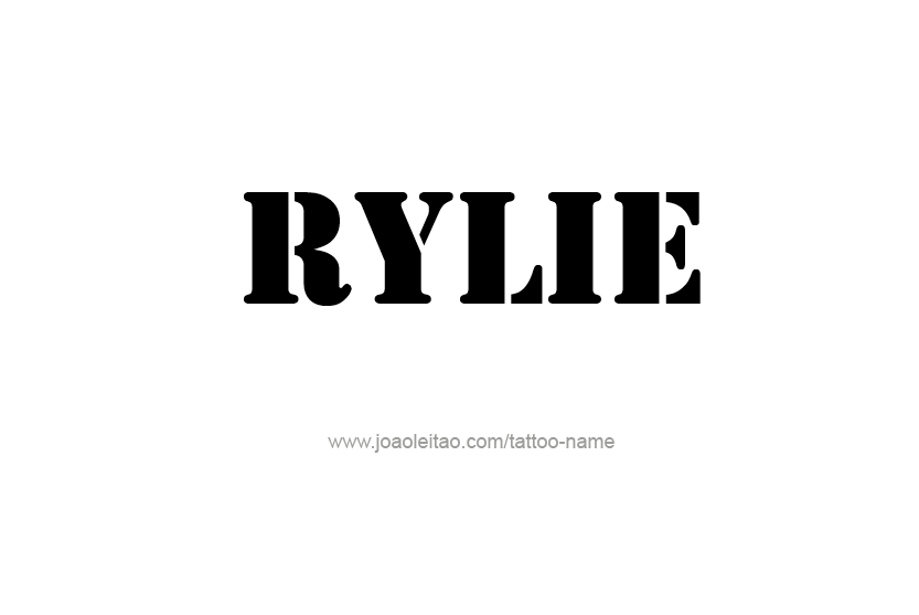 Tattoo Design Name Rylie  