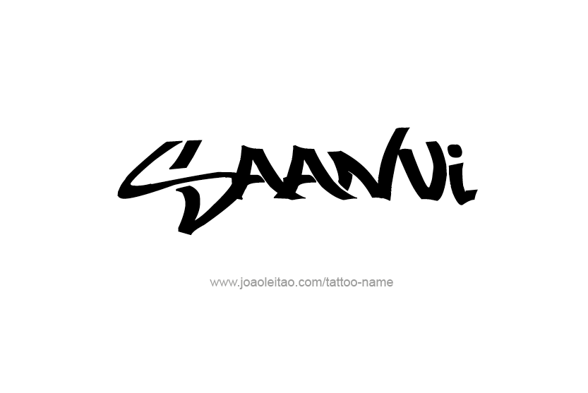 Tattoo Design Name Saanvi  