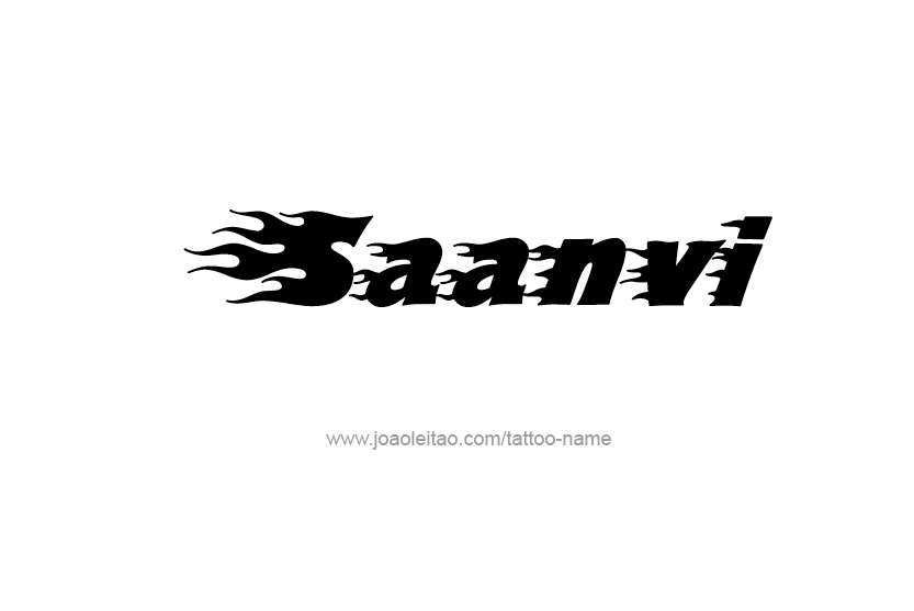 Tattoo Design Name Saanvi  