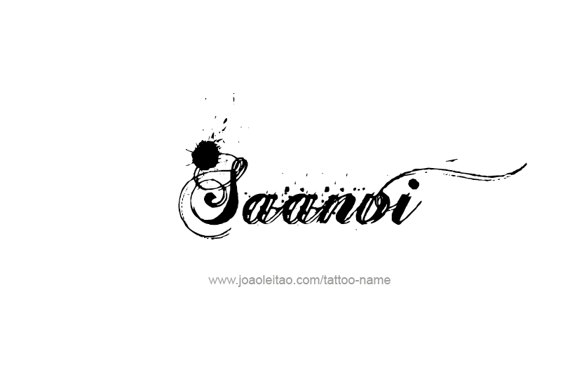 Saanvi Name Tattoo Designs