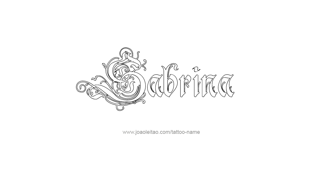 Tattoo Design Name Sabrina  