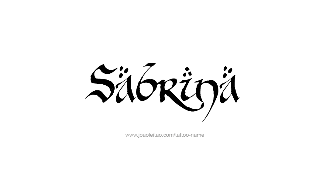 Tattoo Design Name Sabrina  