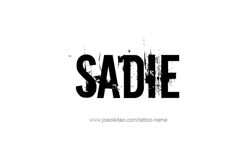 Tattoo Design Name Sadie  