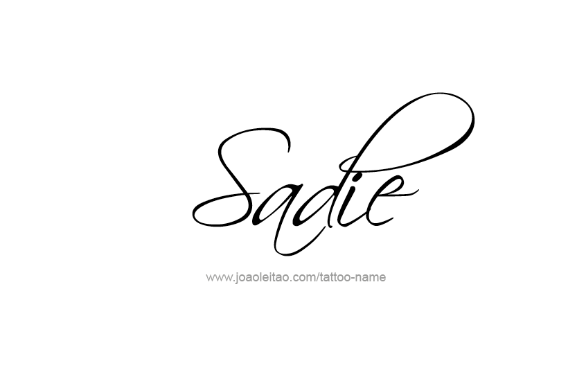 Tattoo Design Name Sadie  