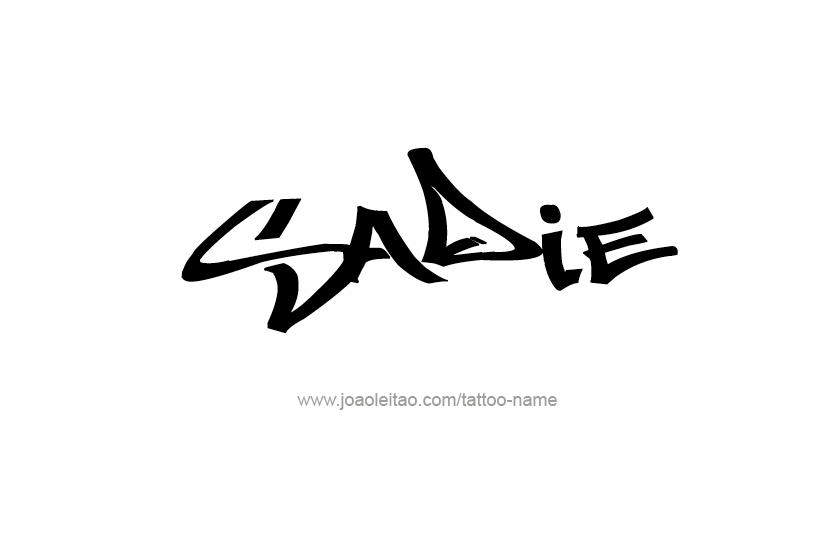 Tattoo Design Name Sadie  