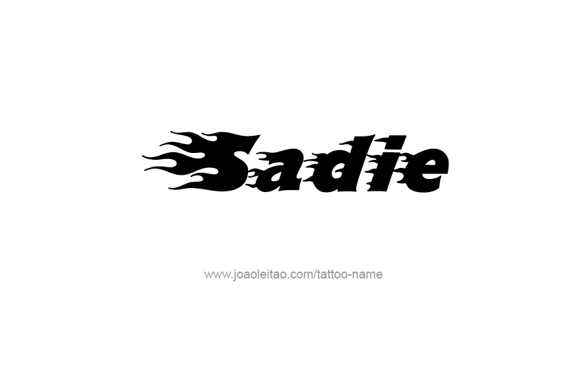 Tattoo Design Name Sadie  