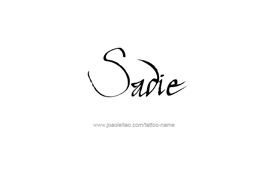 Tattoo Design Name Sadie  