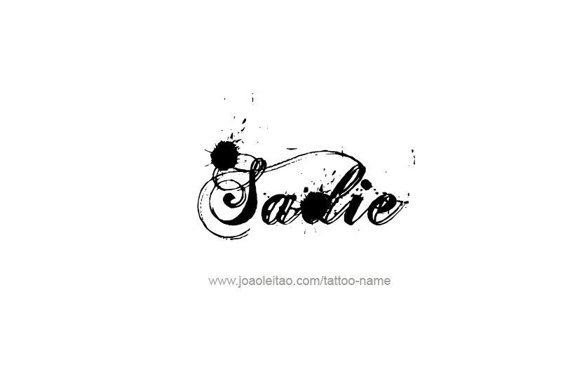 Tattoo Design Name Sadie  