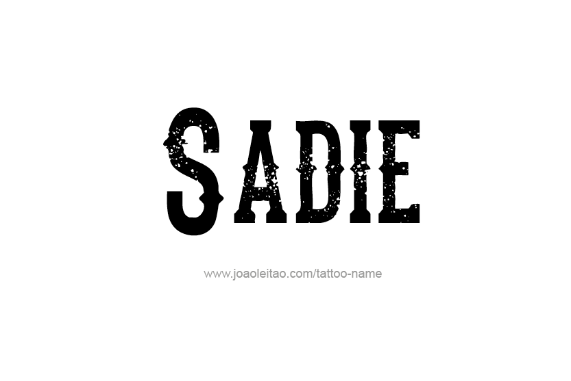 Tattoo Design Name Sadie  