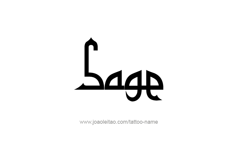 Tattoo Design Name Sage  