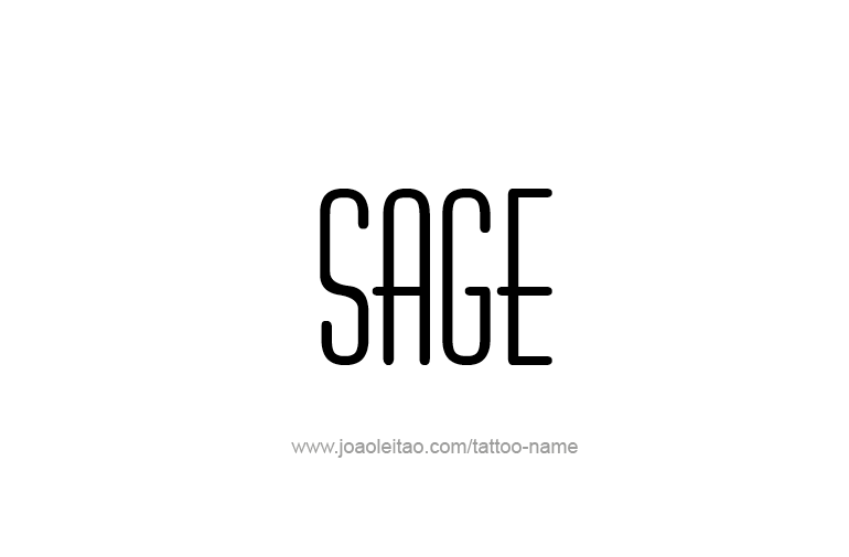 Tattoo Design Name Sage  