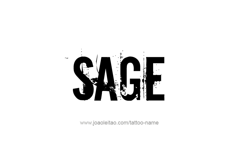 Tattoo Design Name Sage  