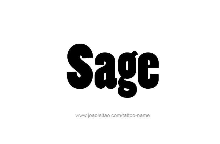 Tattoo Design Name Sage  