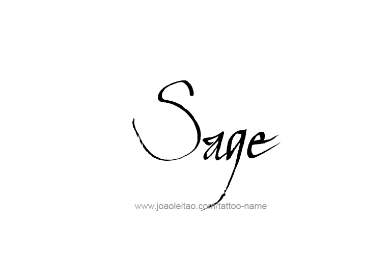 Tattoo Design Name Sage  