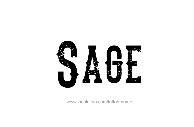 Tattoo Design Name Sage  