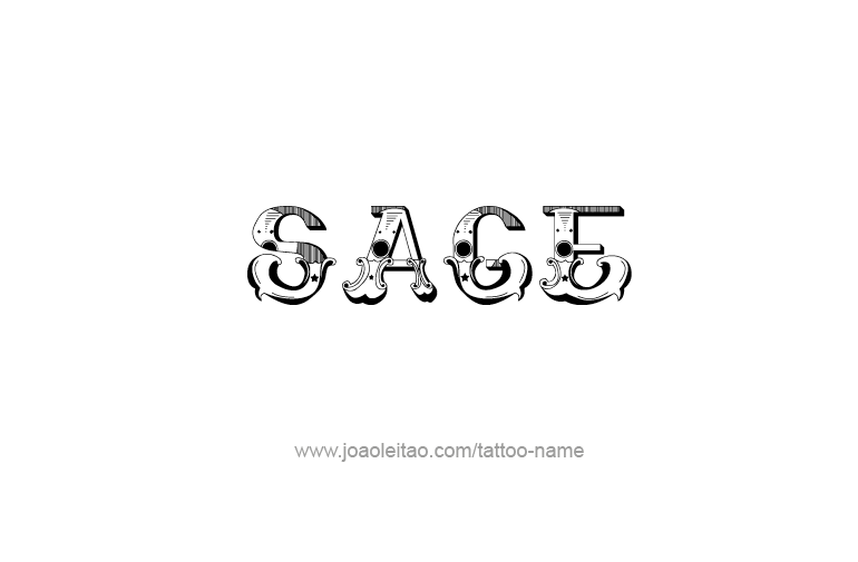 Tattoo Design Name Sage  