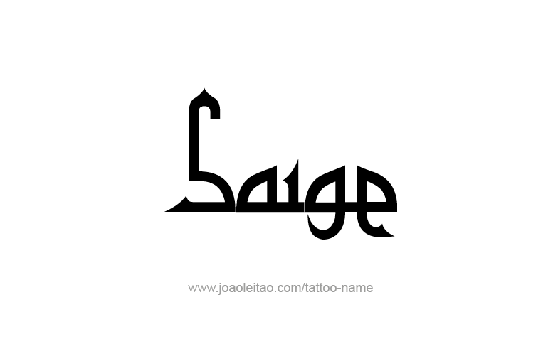 Tattoo Design Name Saige  