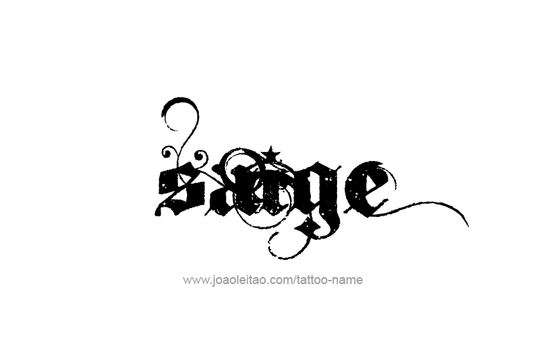 Tattoo Design Name Saige  