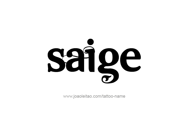 Tattoo Design Name Saige  