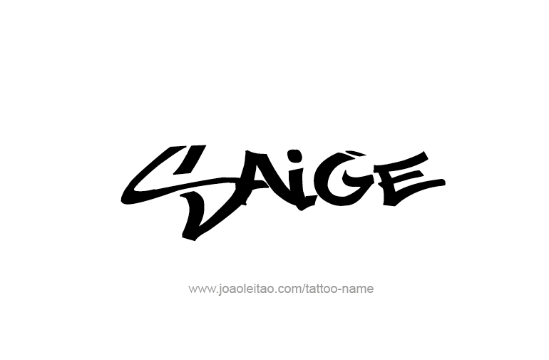 Tattoo Design Name Saige  