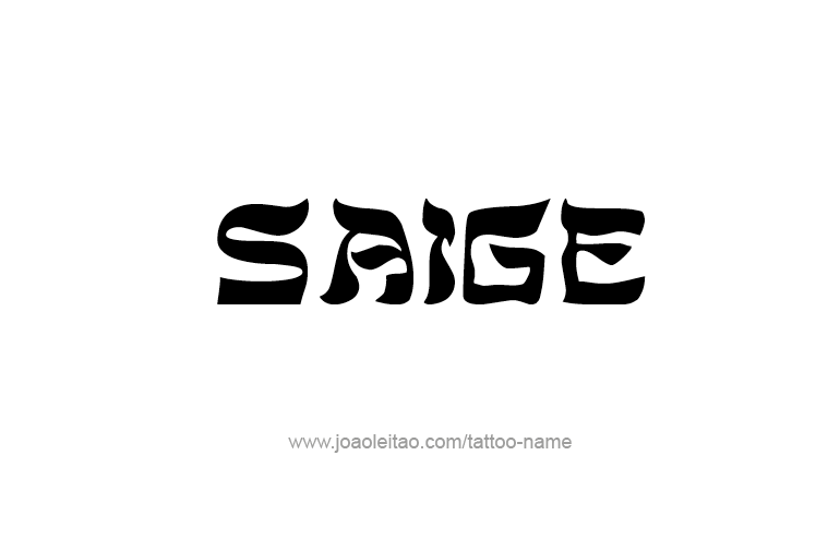 Tattoo Design Name Saige  