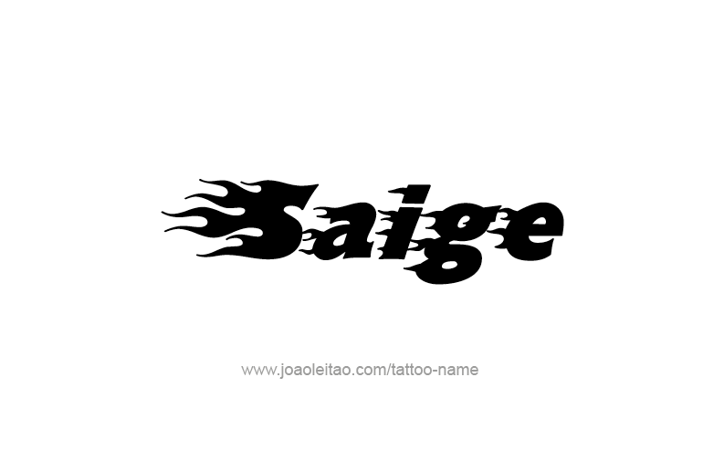 Tattoo Design Name Saige  