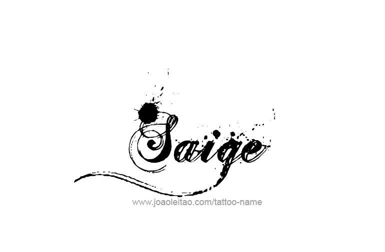 Tattoo Design Name Saige  