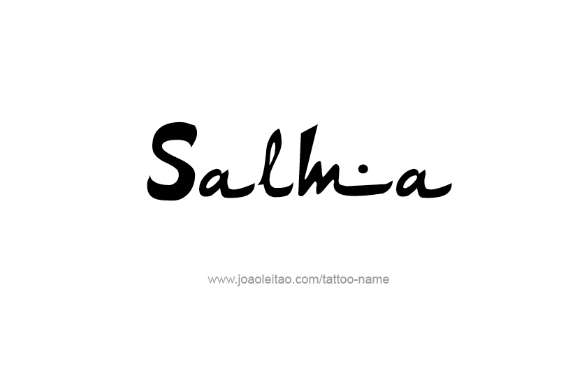 Tattoo Design Name Salma  