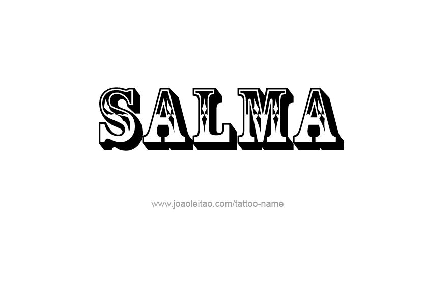 Tattoo Design Name Salma  