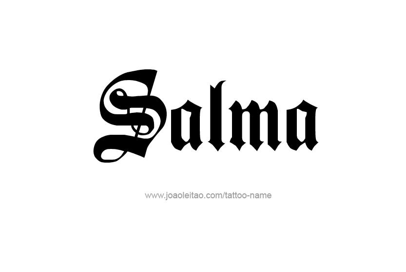 Tattoo Design Name Salma  