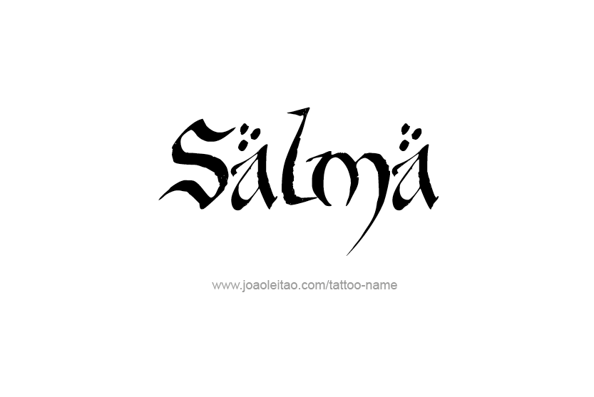 Tattoo Design Name Salma  